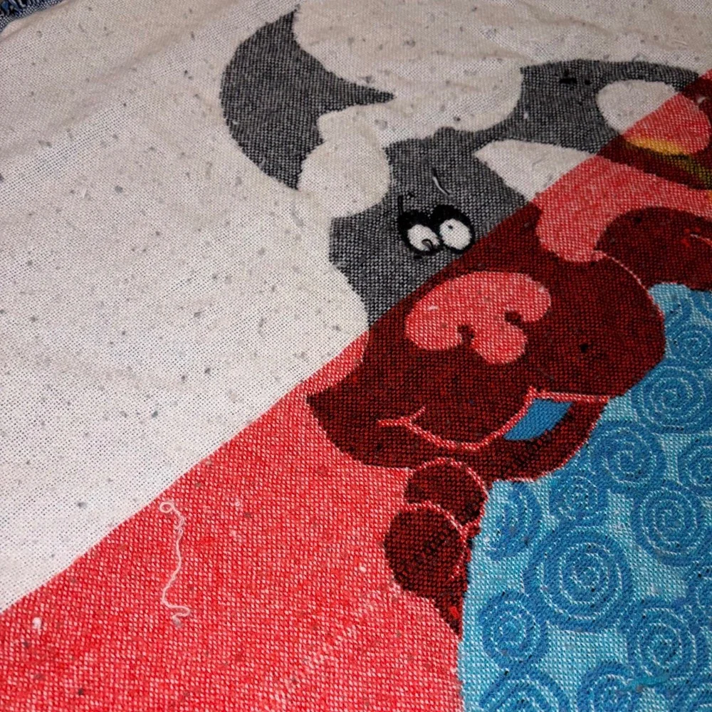 Vintage Blues Clues Woven Tapestry Throw Blanket Thinking Chair Nick Jr 38x50
